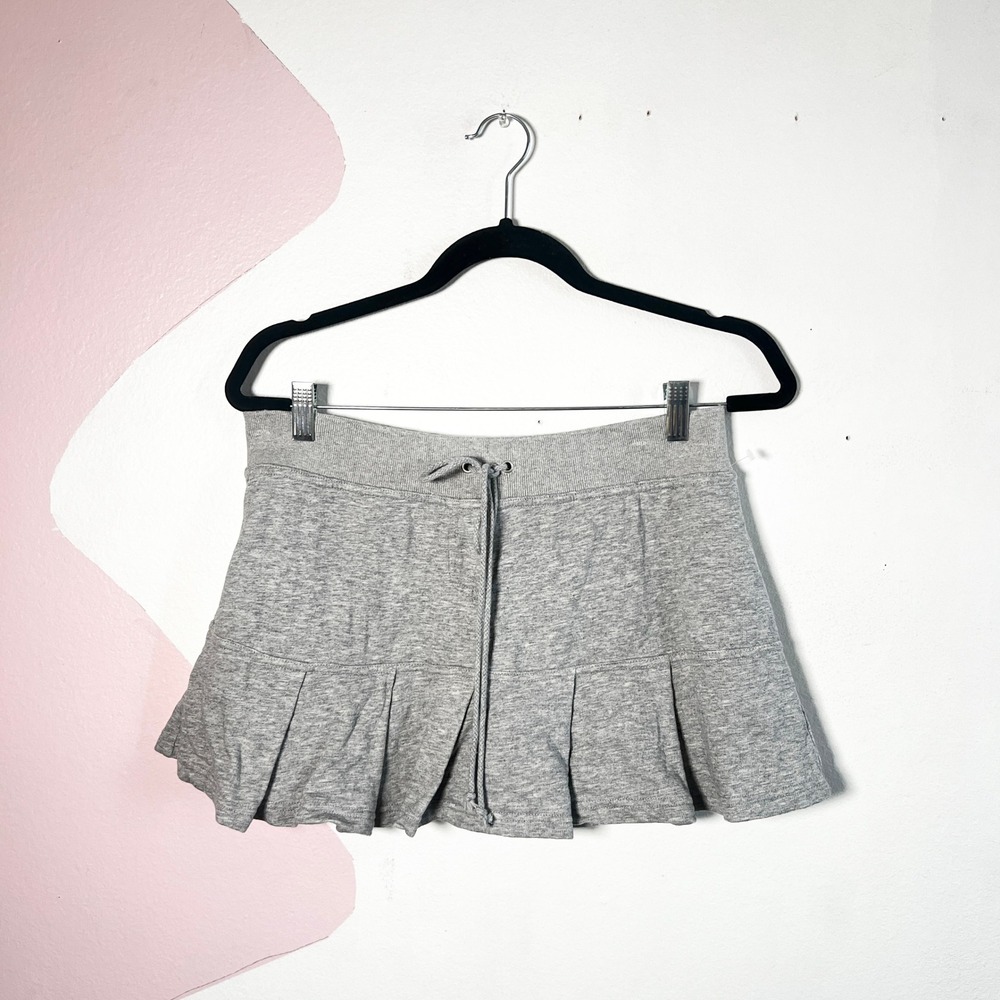 Vintage Y2K Pleated Mini Skirt Sz Large 2000s‎ Athleisure 90s